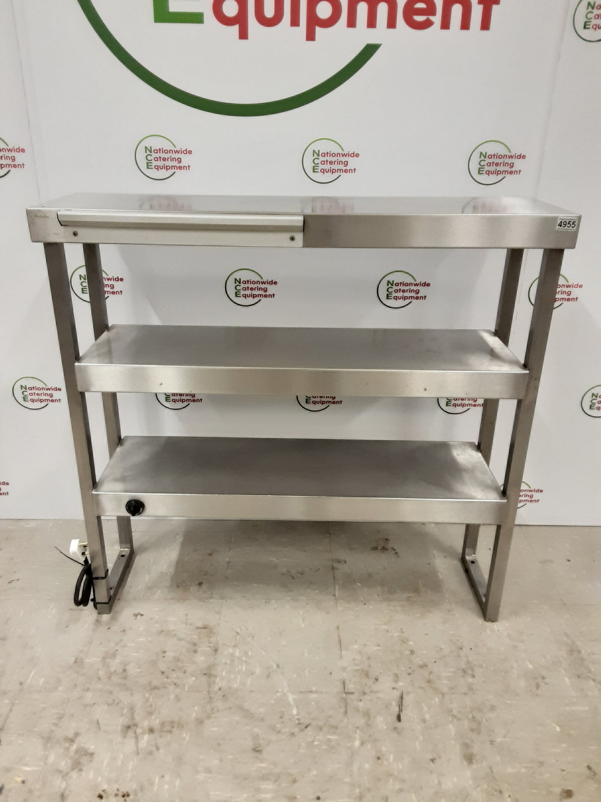 Stainless Steel Three Tier Heated Gantry 105x30cm  (NCE4955)