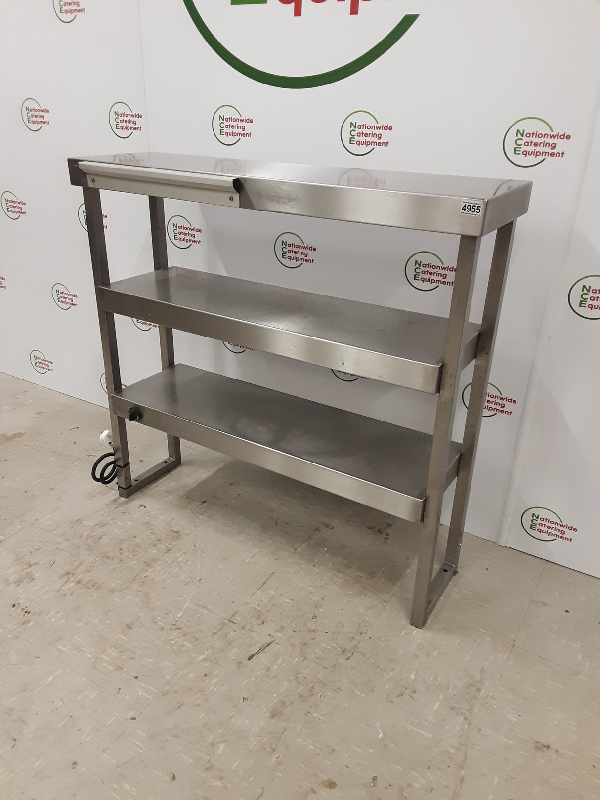 Stainless Steel Three Tier Heated Gantry 105x30cm  (NCE4955)