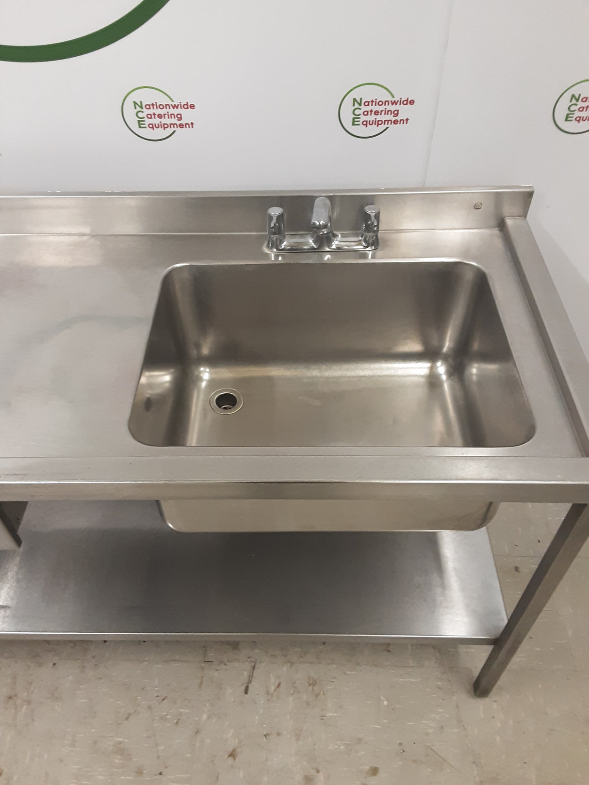 Stainless Steel Single Sink With Drawer 180x65cm (NCE5124)