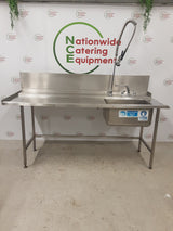 Stainless Steel Pass-Through Dishwasher Entry Sink With Pre-Wash Spray (NCE5126)