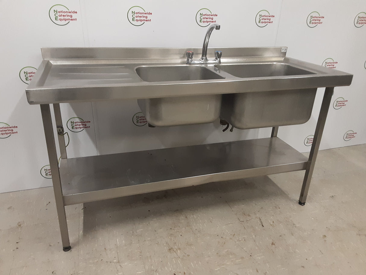 Stainless Steel Double Sink 150x60cm (NCE5135)