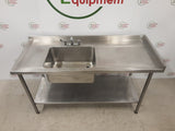 Stainless Steel Single Sink 165x70cm  (NCE5136)