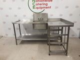 Stainless Steel Single Corner Sink 185x122cm (NCE5134)