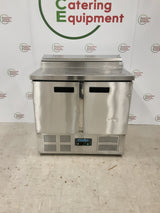 Polar Two Door Counter Fridge With Toppings Opening, Model-G604 (NCE5153)