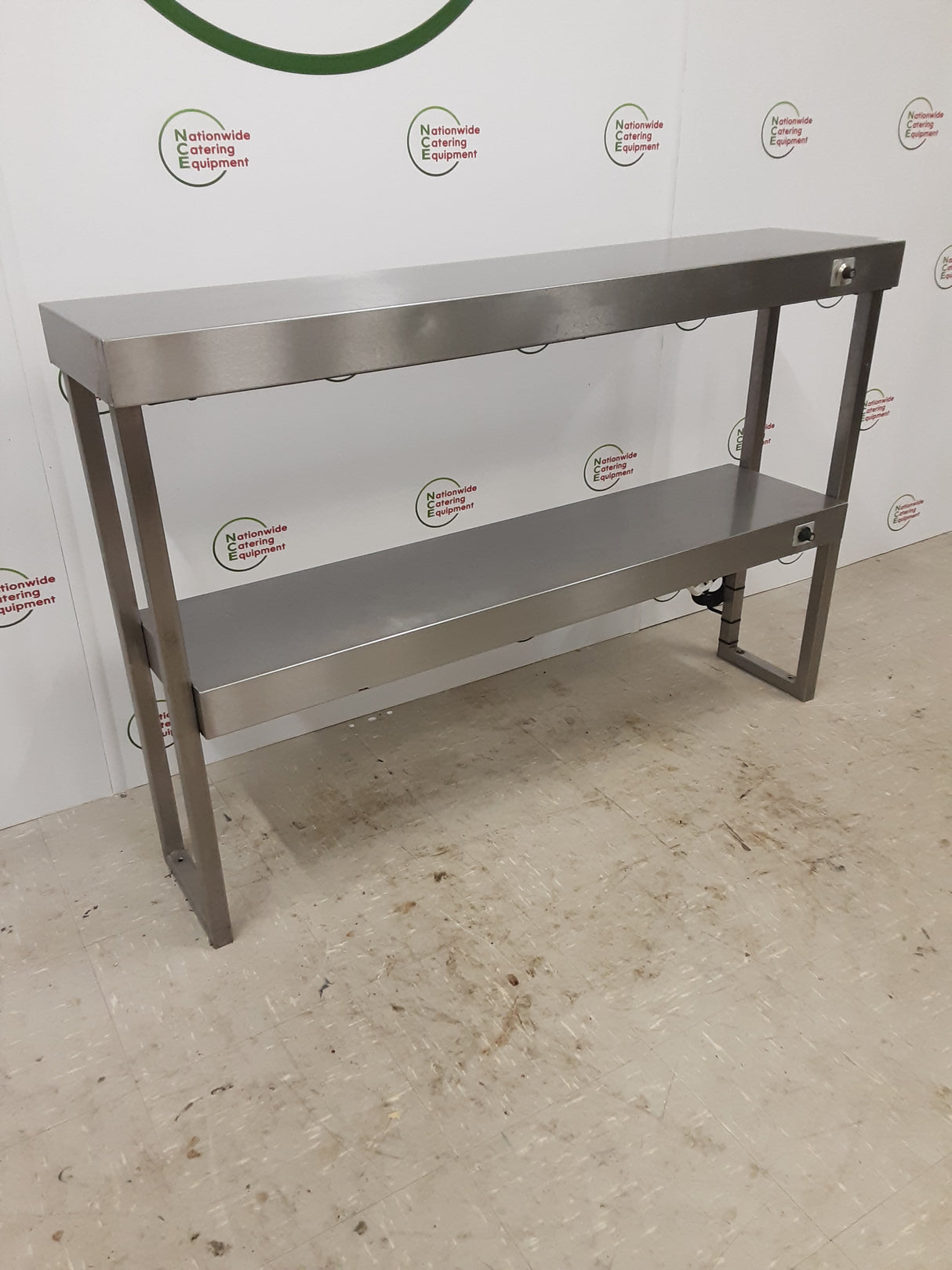Stainless Steel Two Tier Heated Gantry, 13amp, 134cm (NCE5193)