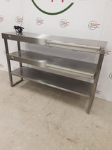 Stainless Steel Tabletop Three Tier Heated Gantry (Top Two Tiers Heated),140cm, 13amp (NCE5495)