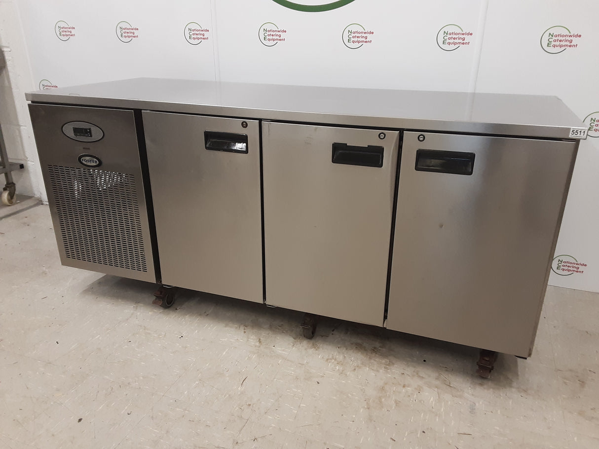Foster Three Door Flat Counter Fridge, 187cm, Model- PRO1/3H (NCE5511)