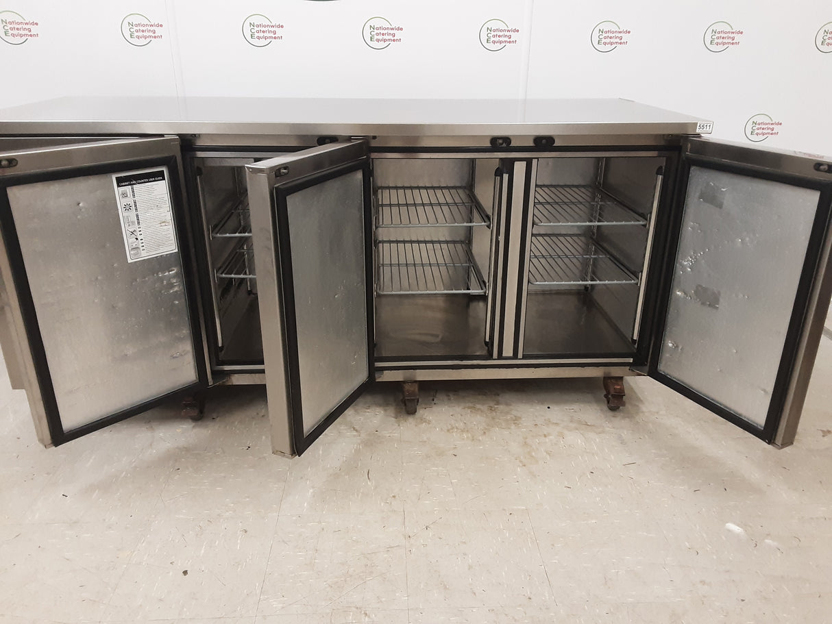 Foster Three Door Flat Counter Fridge, 187cm, Model- PRO1/3H (NCE5511)