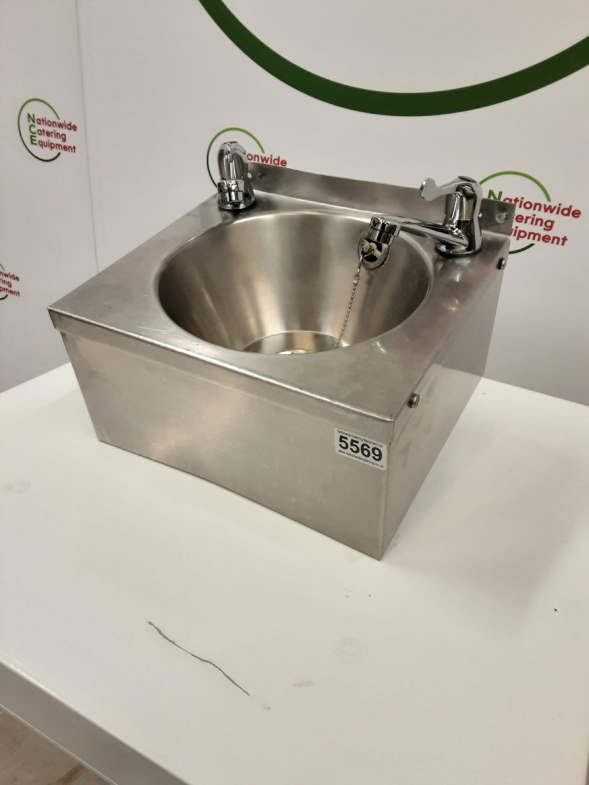 Stainless Steel Wash Hand Basin With New Lever Taps (NCE5569)
