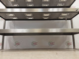 Stainless Steel Three Tier Heated (Top Two Tiers Heated) Tabletop Gantry, 13amp, Double Lights (NCE5565)
