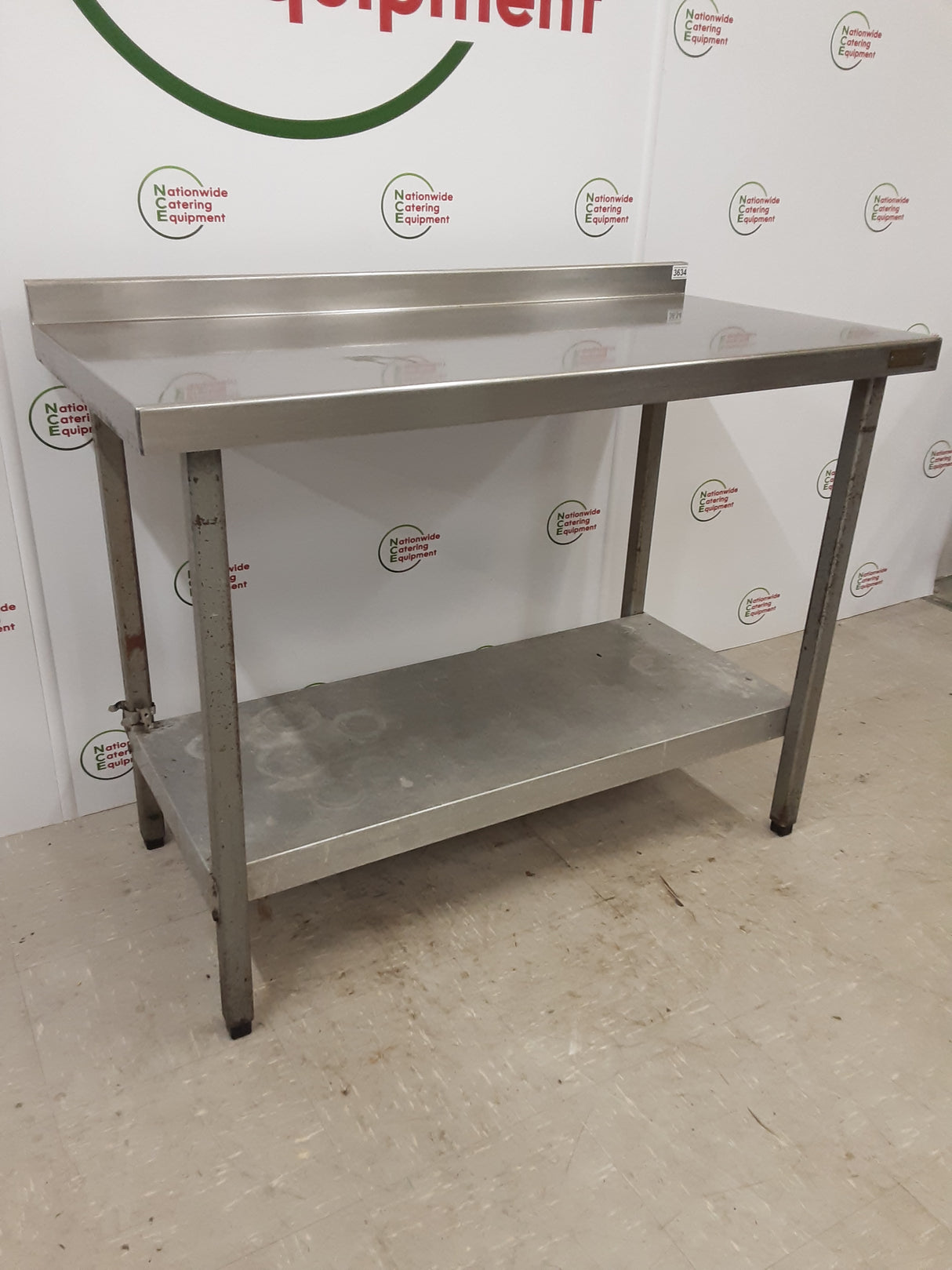 CLEARANCE Stainless Steel Table, 122x60cm (NCE3634)