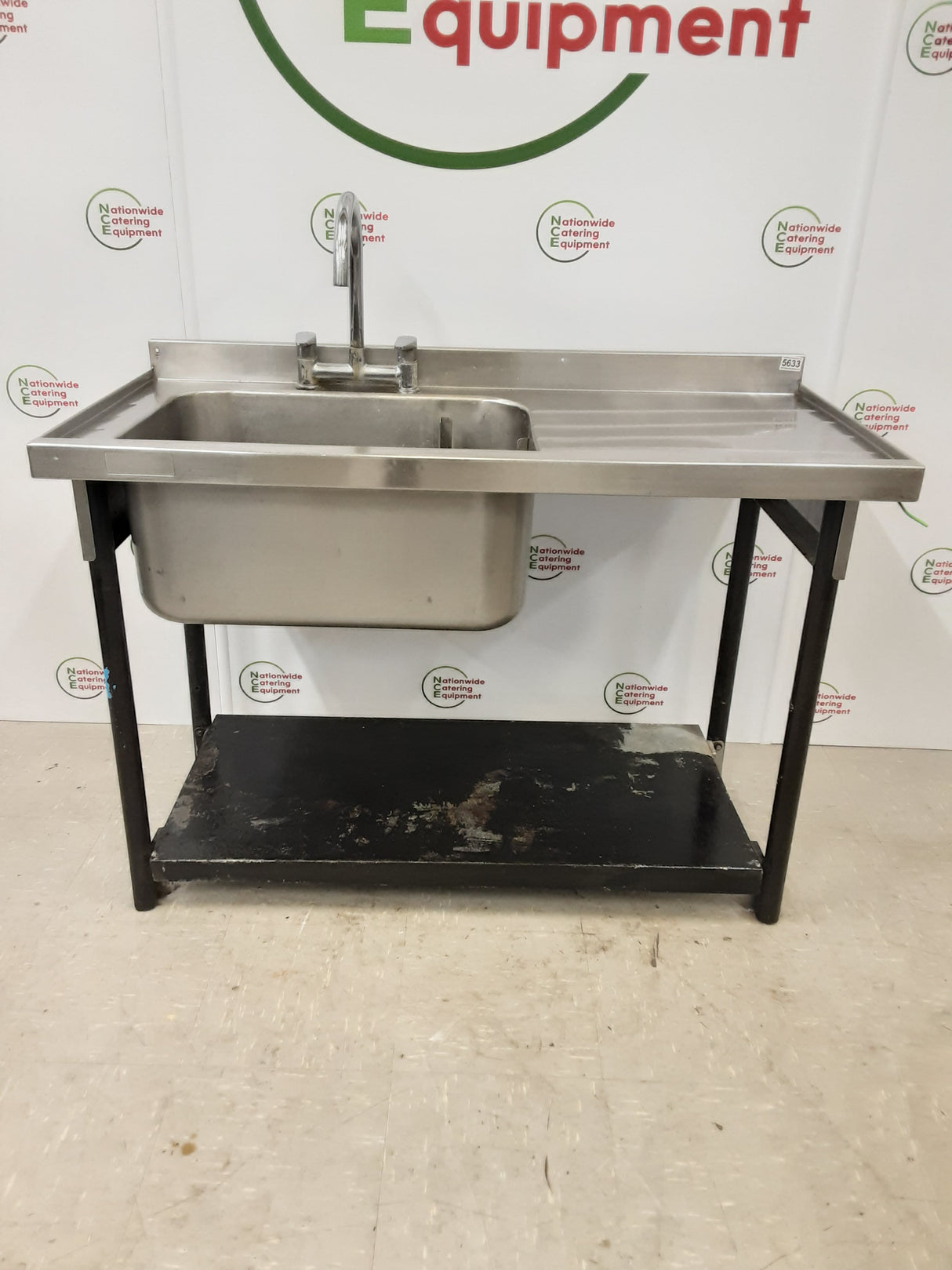 CLEARANCE Stainless Steel Single Sink, 120x60cm (NCE5633)