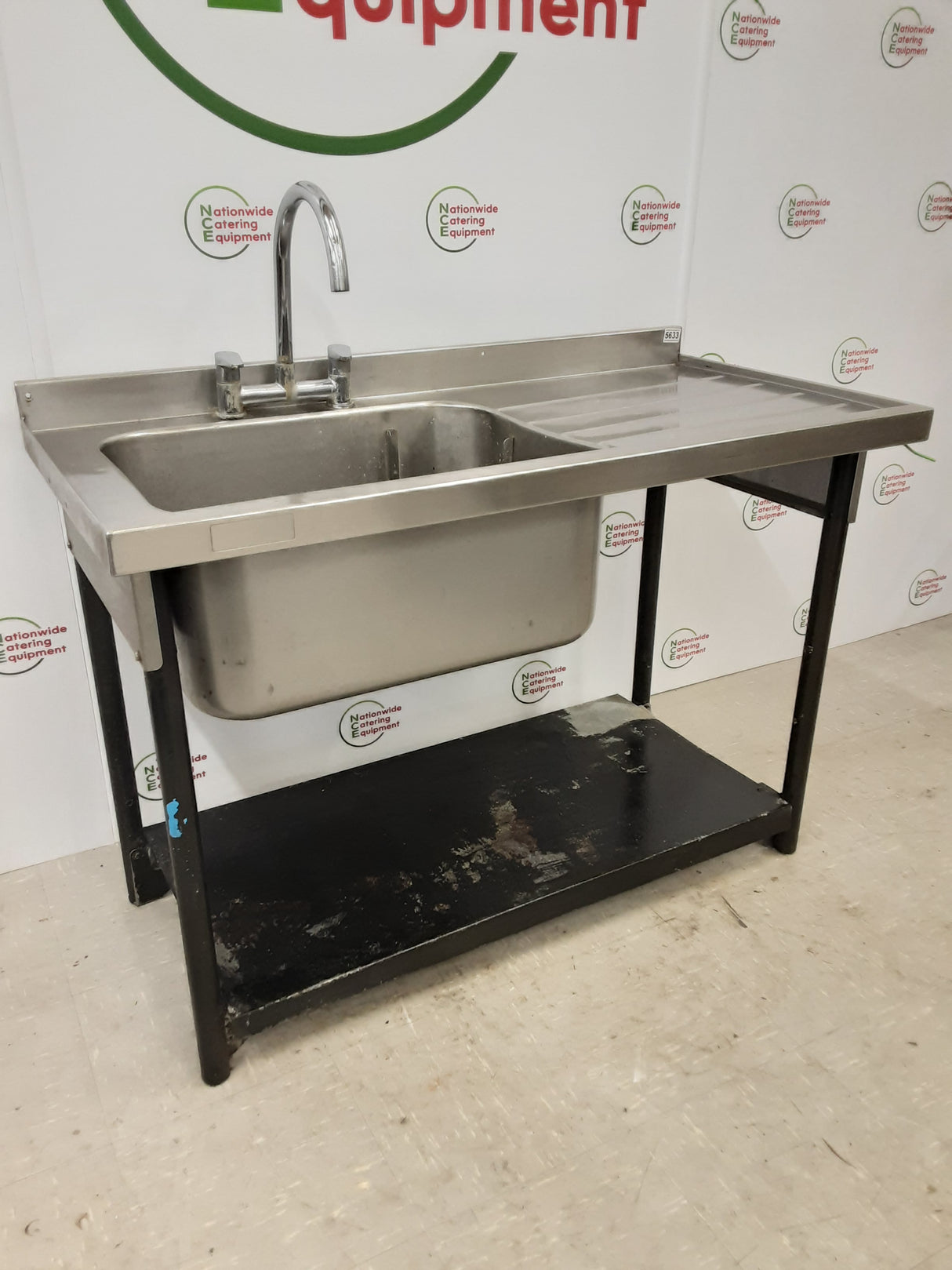 CLEARANCE Stainless Steel Single Sink, 120x60cm (NCE5633)