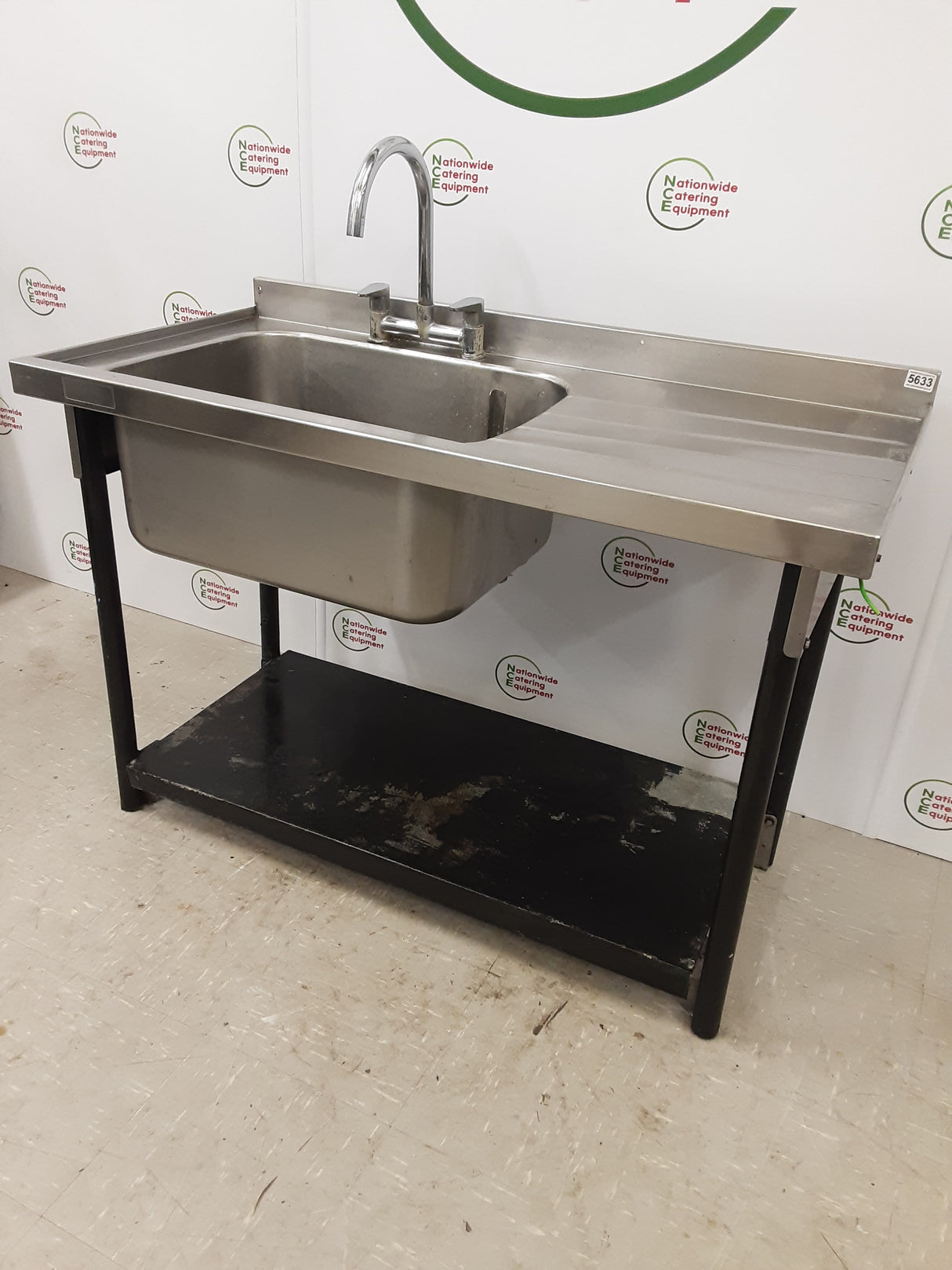 CLEARANCE Stainless Steel Single Sink, 120x60cm (NCE5633)