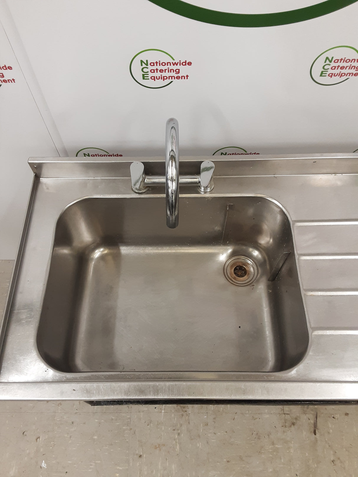 CLEARANCE Stainless Steel Single Sink, 120x60cm (NCE5633)