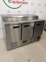 Polar Three Door Counter Fridge With Toppings Opening, 137cm, Model- G605 (NCE5997)