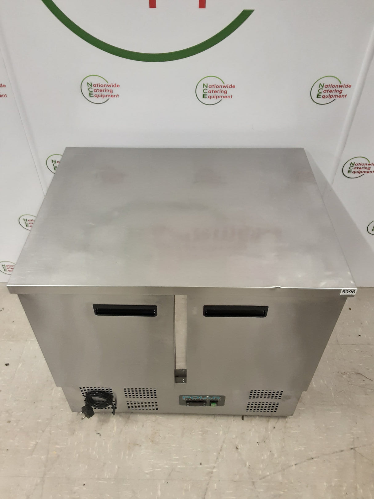 Polar Two Door Compact Flat Counter Fridge, 90cm, Model- U636 (NCE5996)