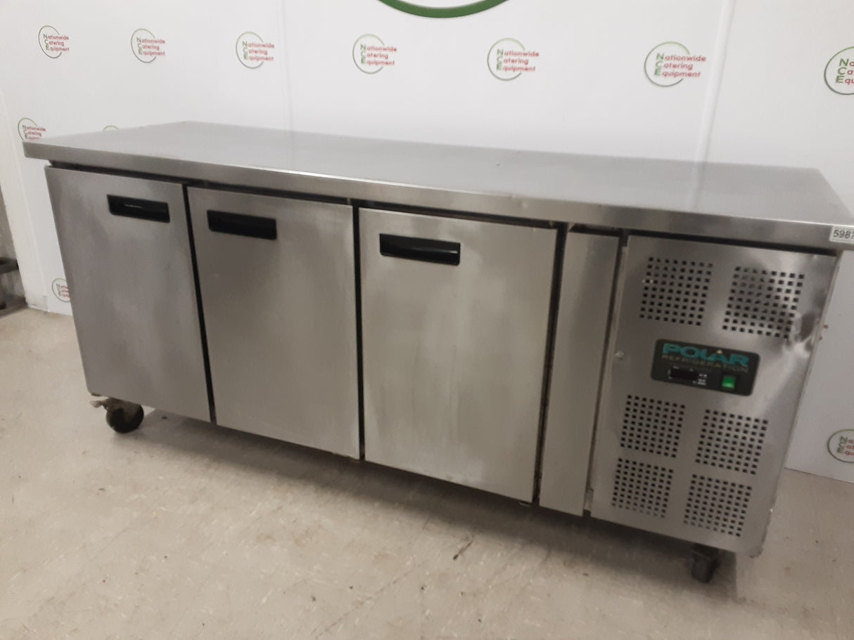 Polar Three Door Slimline Counter Fridge, 180cm, Model- G378 (NCE5987)