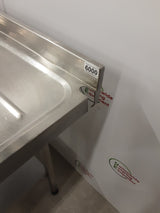 Stainless Steel Double Sink With Twin Drainers, 240x65cm (NCE6000)