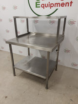 Stainless Steel Table With Over Table Shelf Attached (NCE6043)