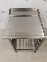 Stainless Steel Exit Table With Racking 65x75cm (NCE6089)