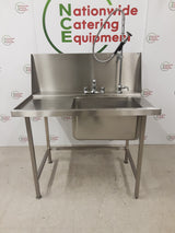 Stainless Steel Dishwasher Entry Sink, With Pre-Wash Spray, 115x75cm (NCE6088)