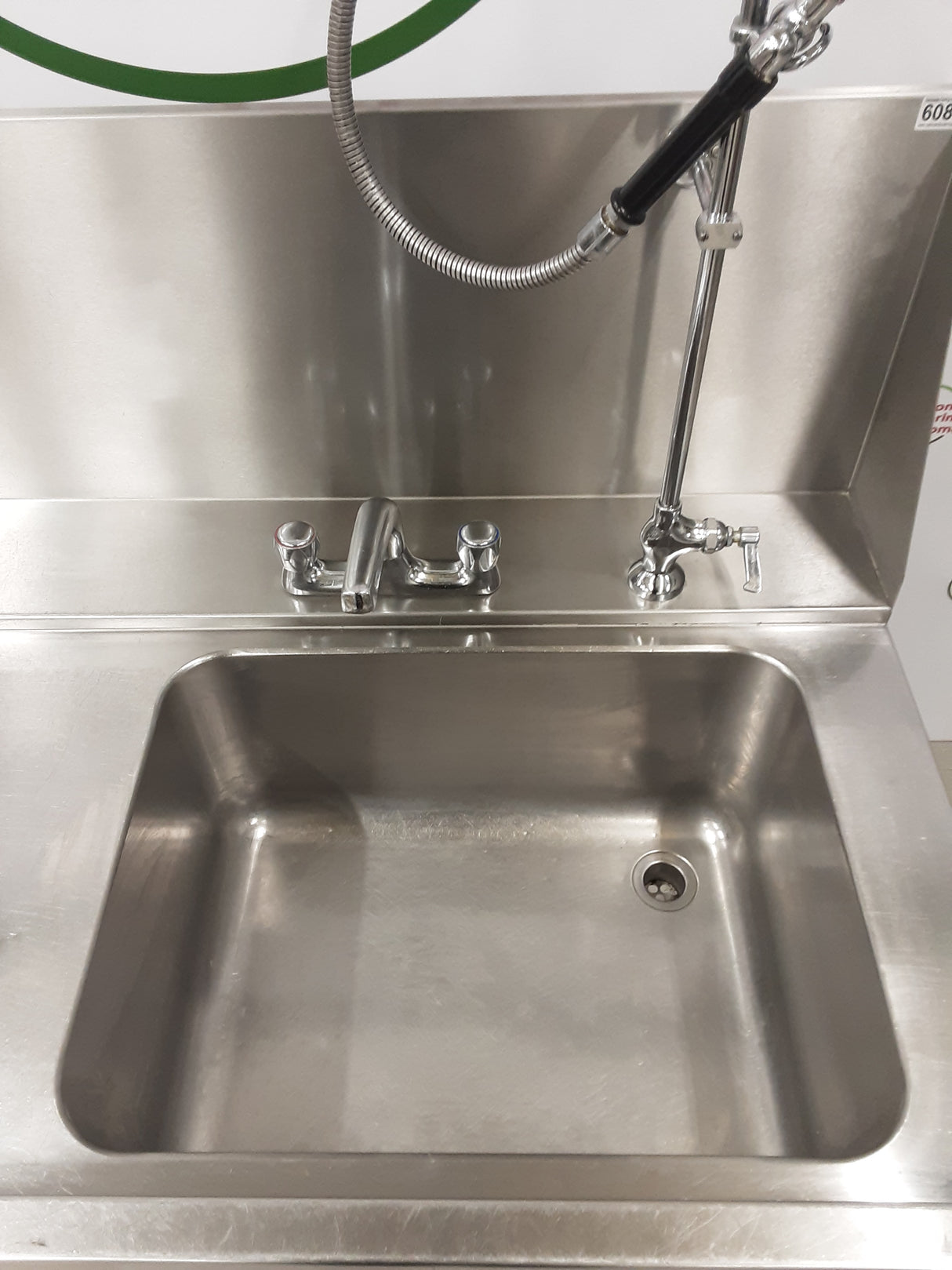 Stainless Steel Dishwasher Entry Sink, With Pre-Wash Spray, 115x75cm (NCE6088)