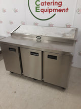 Foster Three Door Pizza/Saladette Prep Counter Fridge, Model-FPS1/3HR (NCE6103)