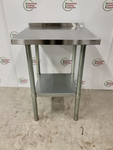 Stainless Steel Table With Upstand 60x60cm(NCE6118)