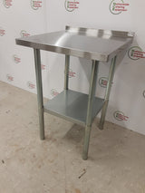 Stainless Steel Table With Upstand 60x60cm(NCE6118)
