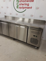 Adexa Four Door Flat Counter Fridge, With Upstand, 223cm, Model- RG42V (NCE6111)