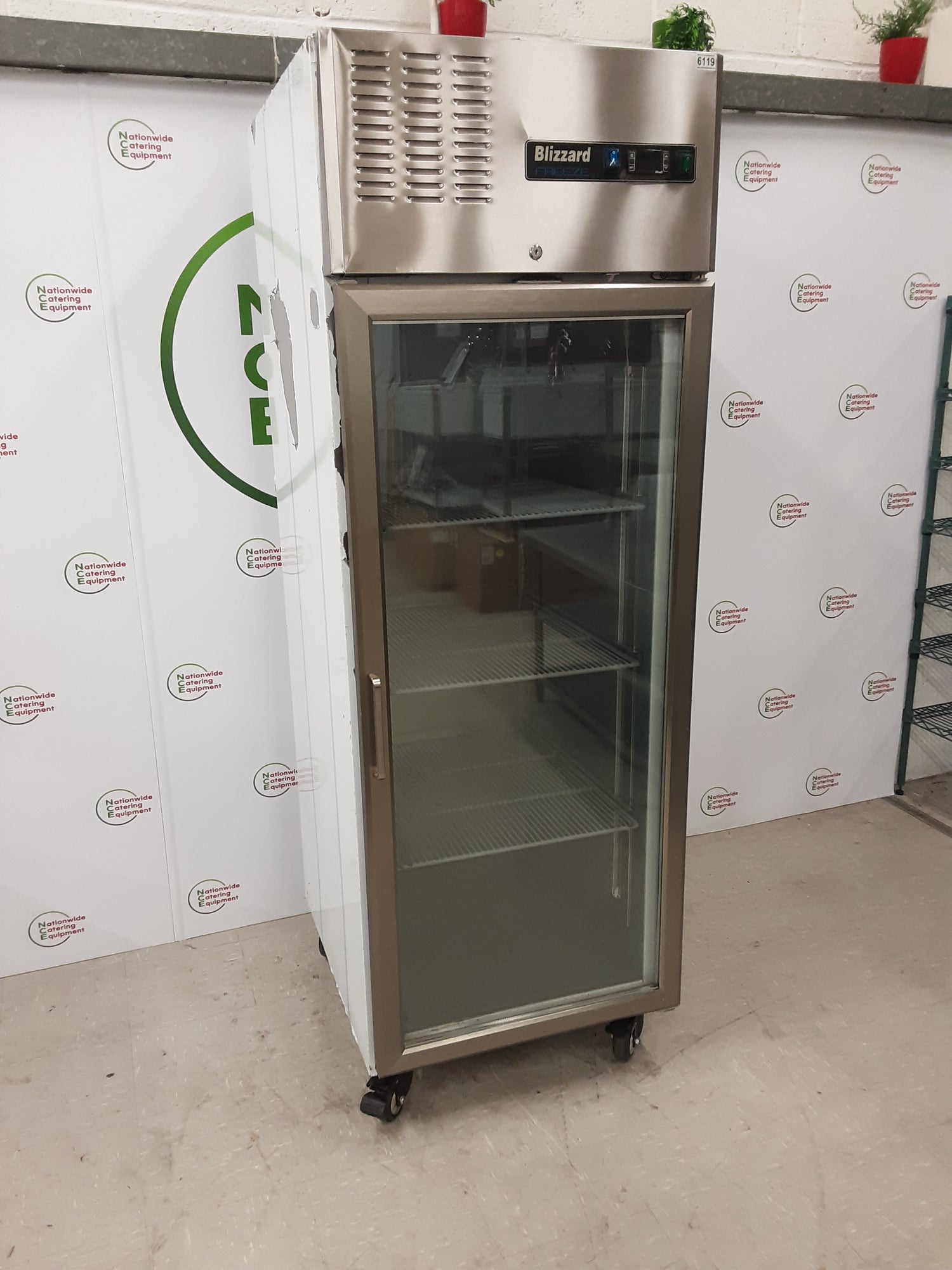 Blizzard Single Upright Display Freezer, Model- BF1SSCR (NCE6119 ...
