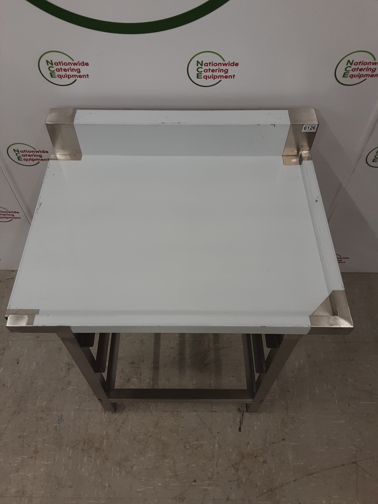 Stainless Steel Diswasher Exit Table (Machine to Left), With Racking Beneath (NCE6126)