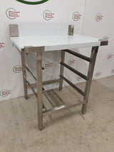 Stainless Steel Diswasher Exit Table (Machine to Left), With Racking Beneath (NCE6126)