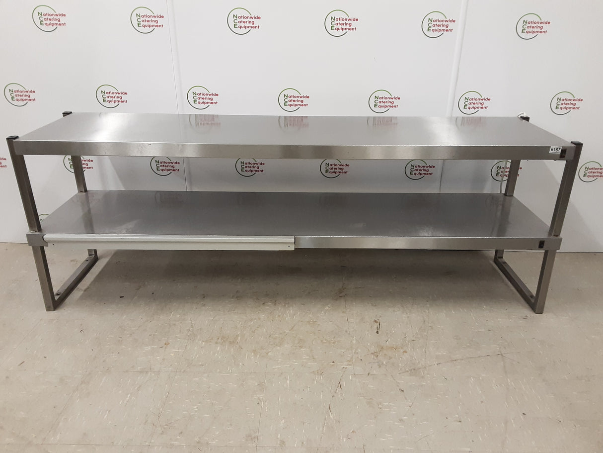 Stainless Steel Tabletop Two Tier (Bottom Tier Heated) Gantry, 199cm (NCE6167)