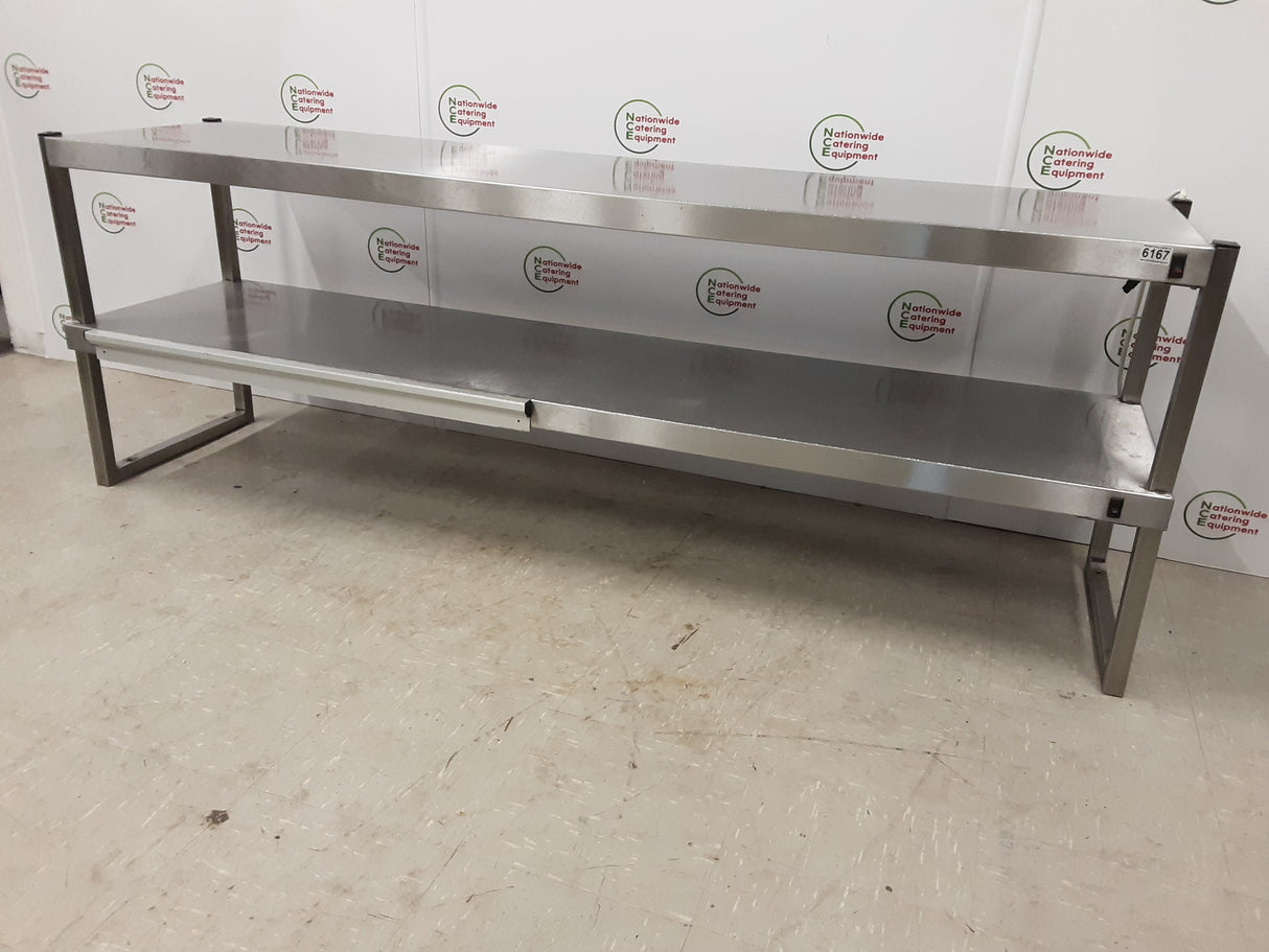 Stainless Steel Tabletop Two Tier (Bottom Tier Heated) Gantry, 199cm (NCE6167)