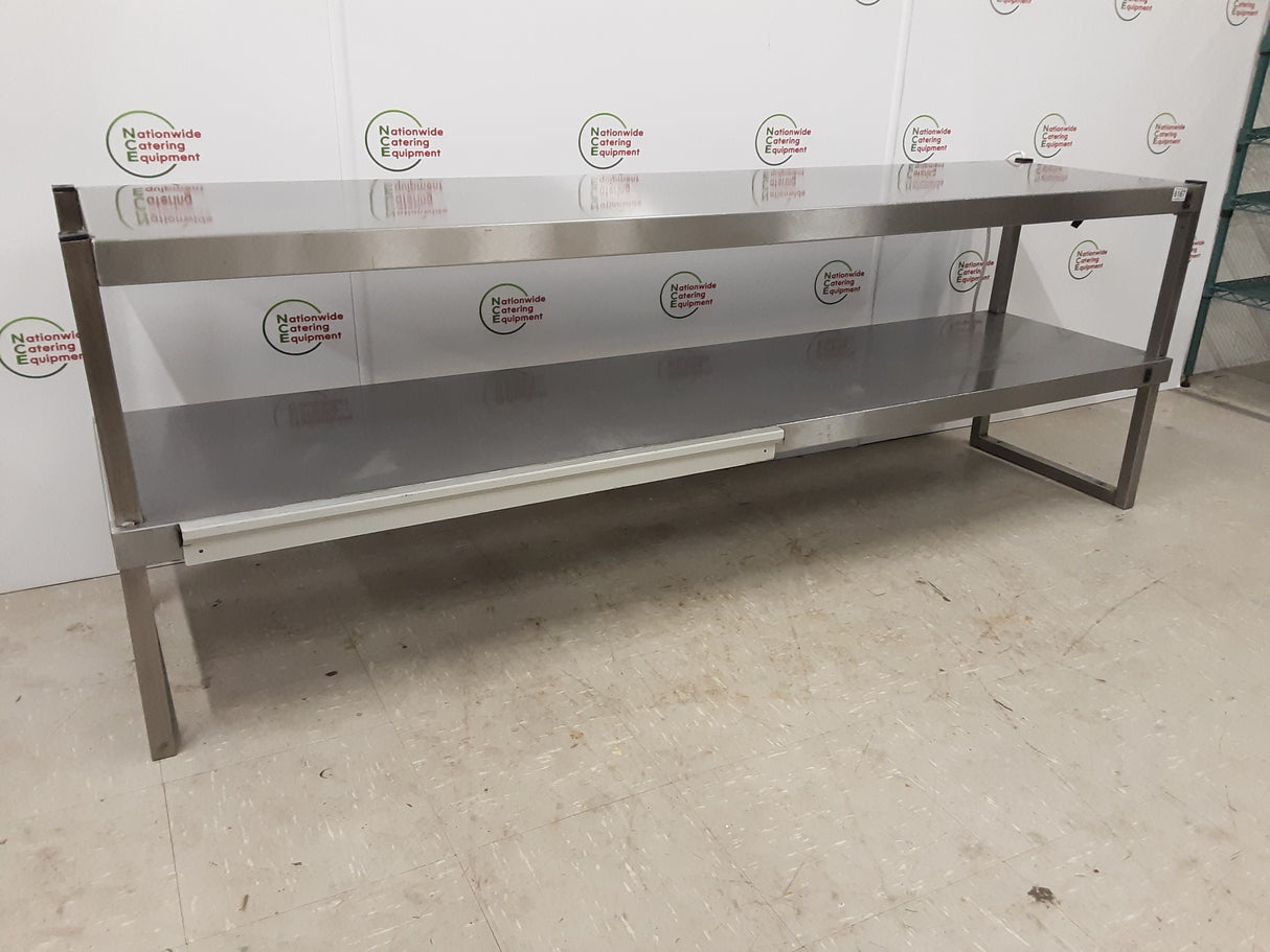 Stainless Steel Tabletop Two Tier (Bottom Tier Heated) Gantry, 199cm (NCE6167)