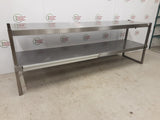 Stainless Steel Tabletop Two Tier (Bottom Tier Heated) Gantry, 199cm (NCE6167)