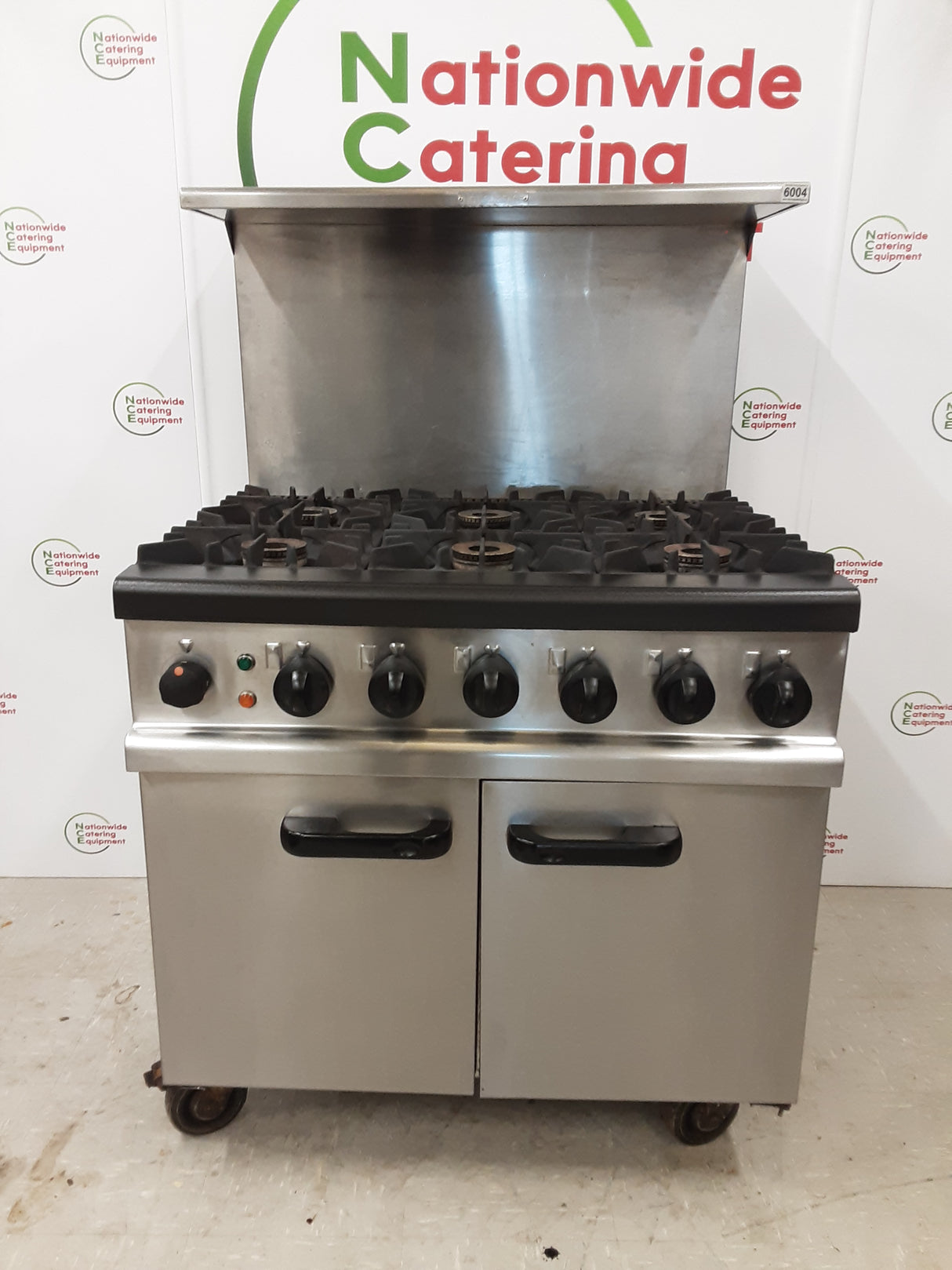 Lincat Opus 800 Duel Fuel Natural Gas Six Burner Stove & Electric Convection Oven, Model- OD7007/N (NCE6004)