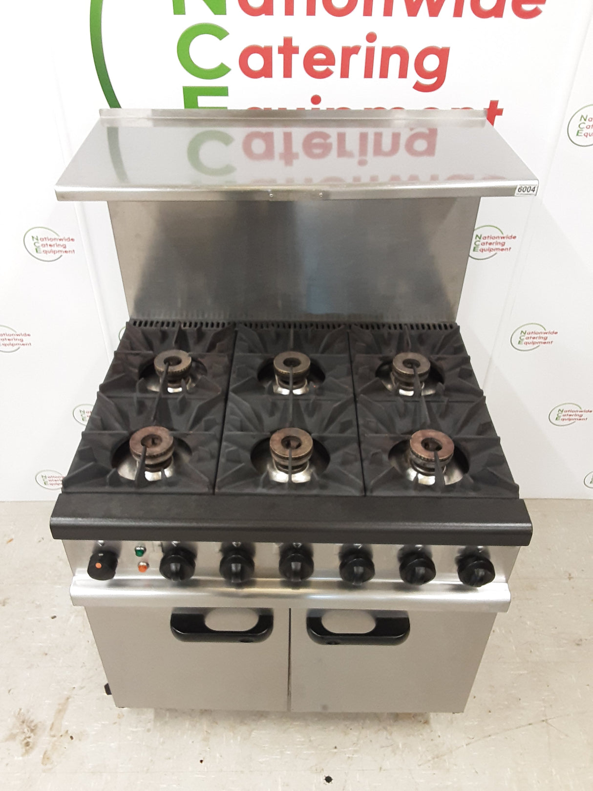 Lincat Opus 800 Duel Fuel Natural Gas Six Burner Stove & Electric Convection Oven, Model- OD7007/N (NCE6004)