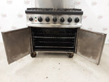 Lincat Opus 800 Duel Fuel Natural Gas Six Burner Stove & Electric Convection Oven, Model- OD7007/N (NCE6004)