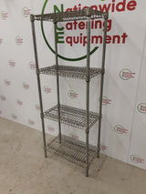 Galvanised Wire Shelving Unit - 4 Tier, 61x36cm (NCE6147)