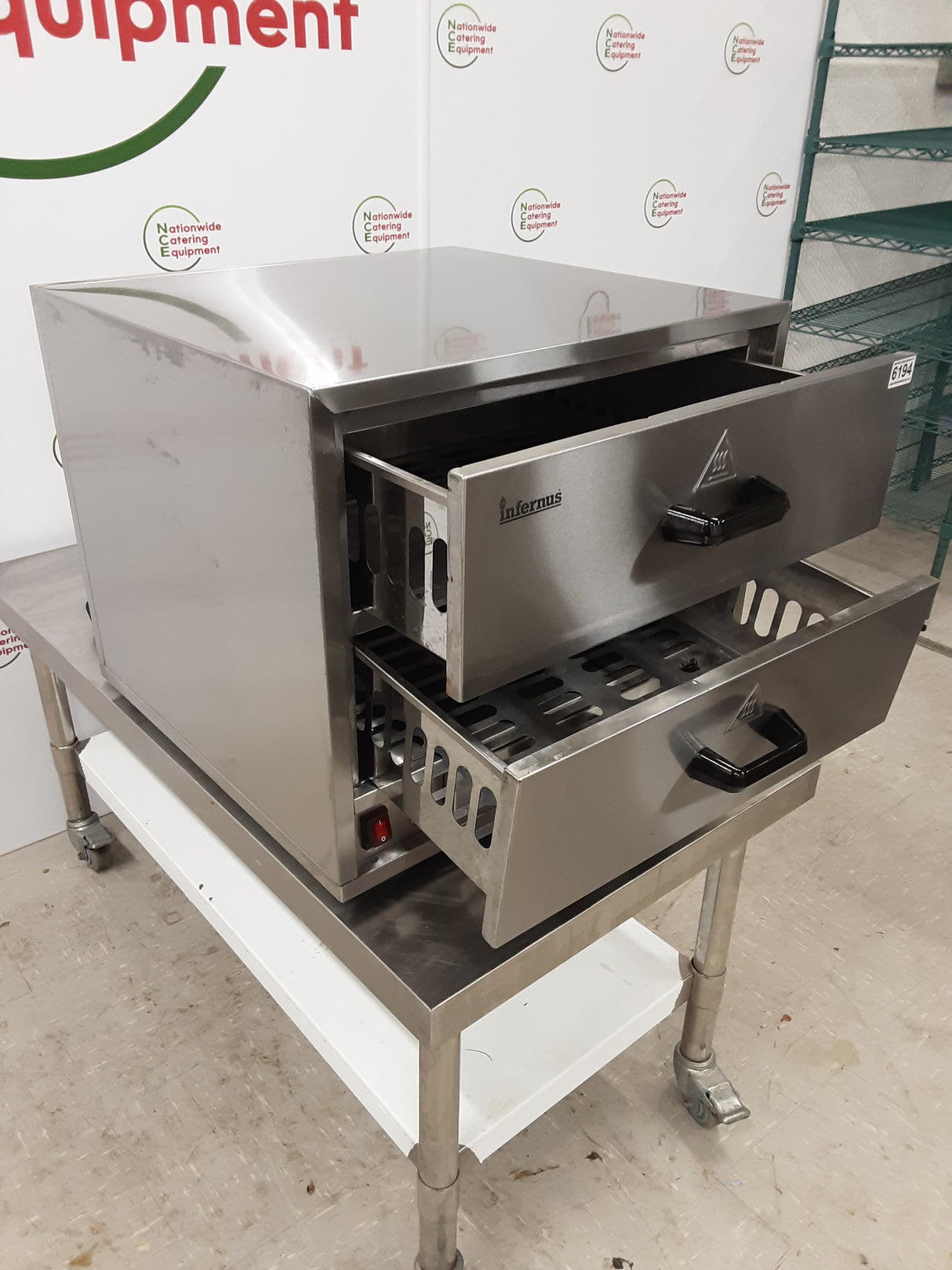 Infernus Two Warming Drawer Unit/Bun Warmer, Model- INF-3DB (NCE6194)