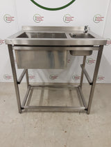 Stainless Steel Double Basin Cocktail Sink (NCE6183)