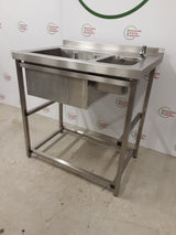 Stainless Steel Double Basin Cocktail Sink (NCE6183)