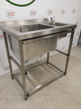Stainless Steel Double Basin Cocktail Sink (NCE6183)