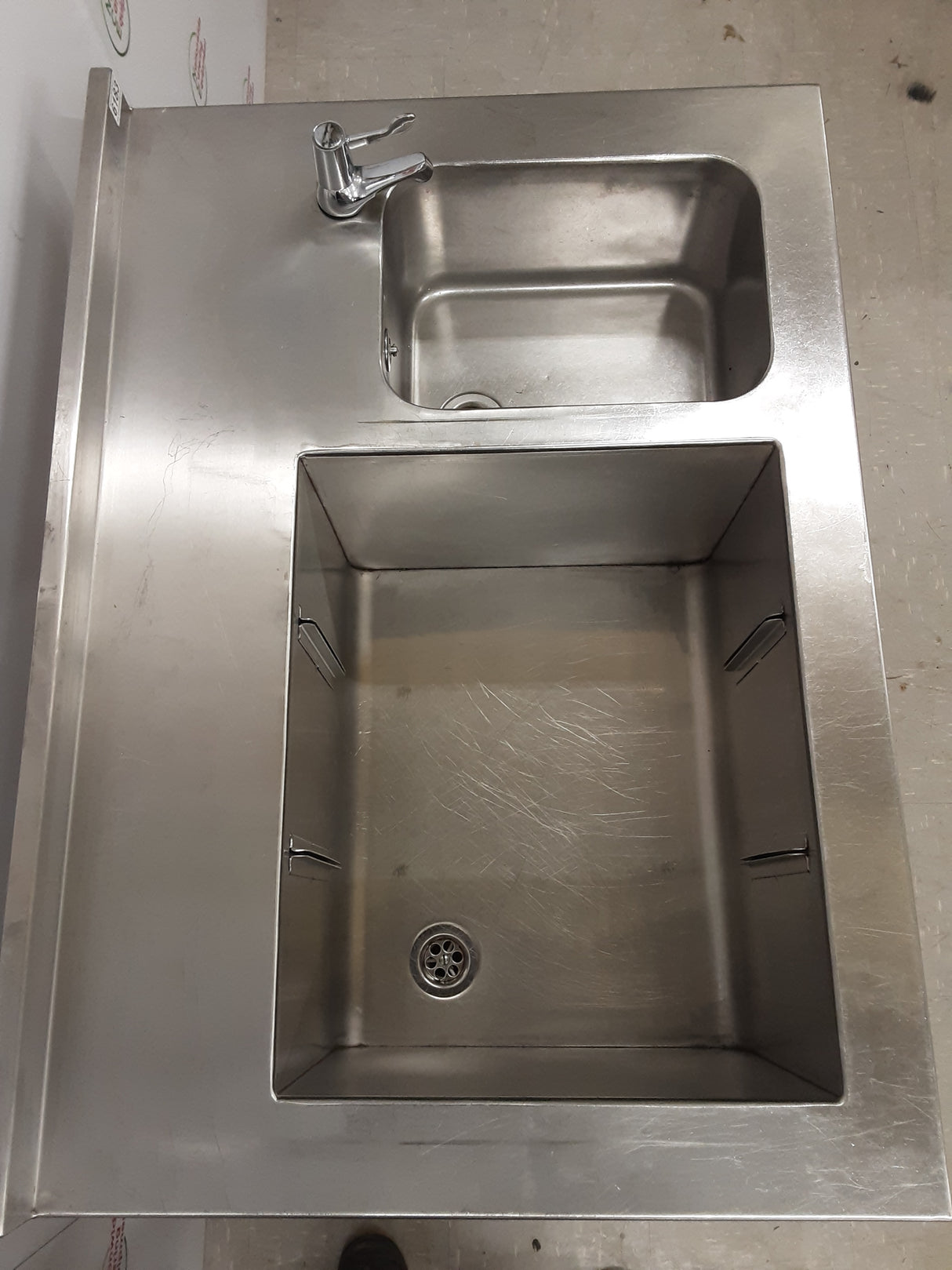 Stainless Steel Double Basin Cocktail Sink (NCE6183)