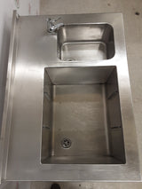 Stainless Steel Double Basin Cocktail Sink (NCE6183)