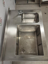 Stainless Steel Double Basin Cocktail Sink (NCE6184)