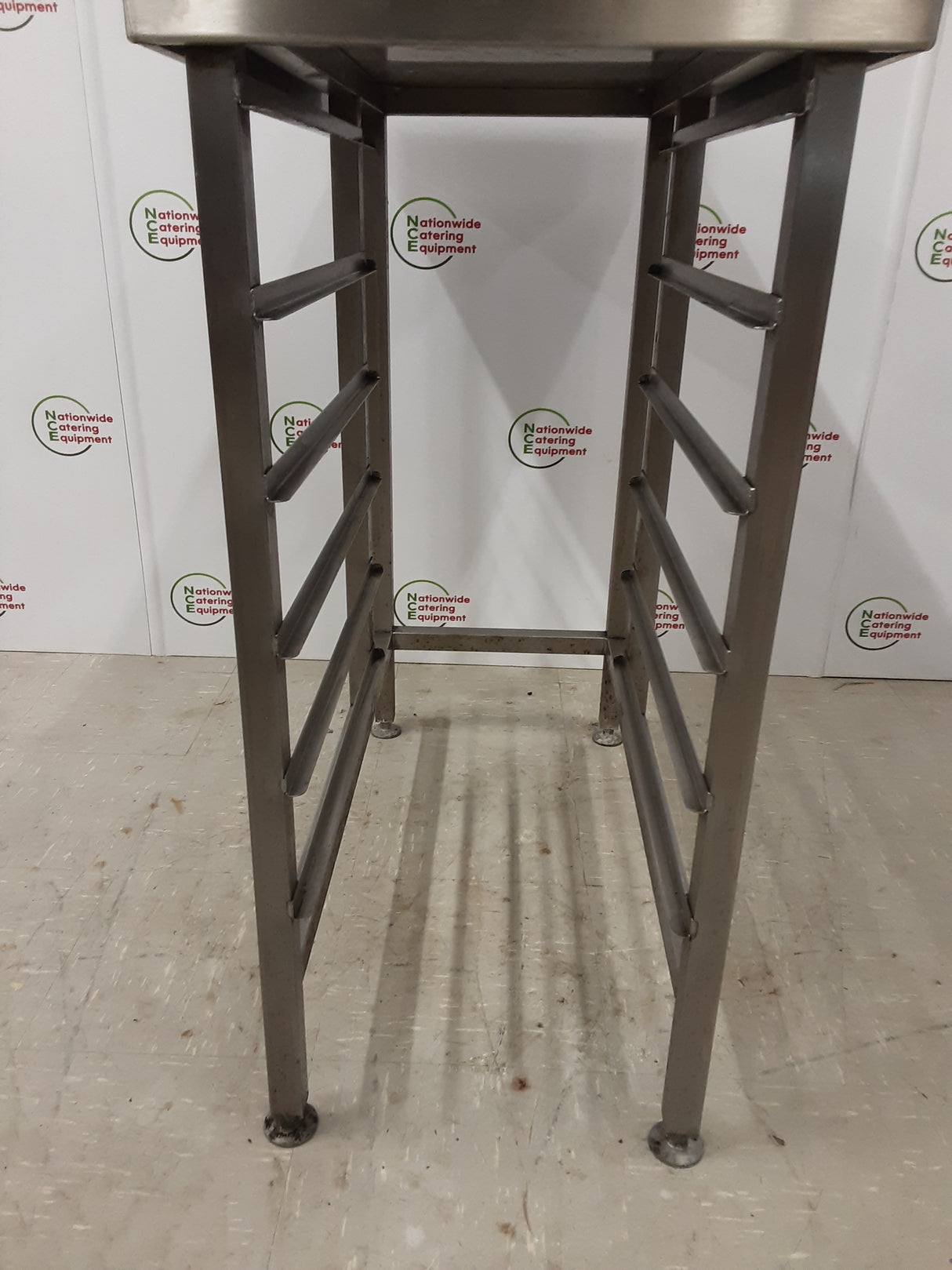 Stainless Steel Filler Table With GN Racking Beneath 45x95cm (NCE6179)